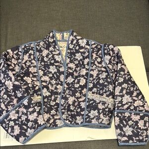 Mango Floral Quilted Reversible Women's Jacket